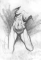 Michael Hensley Drawings, Female Form 41
